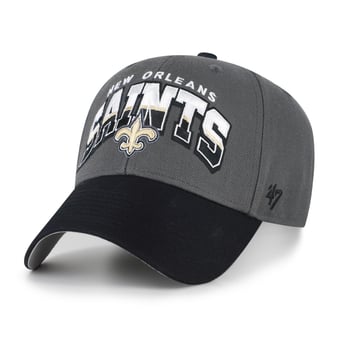 Men's '47 Charcoal New Orleans Saints Split Block MVP Adjustable Hat