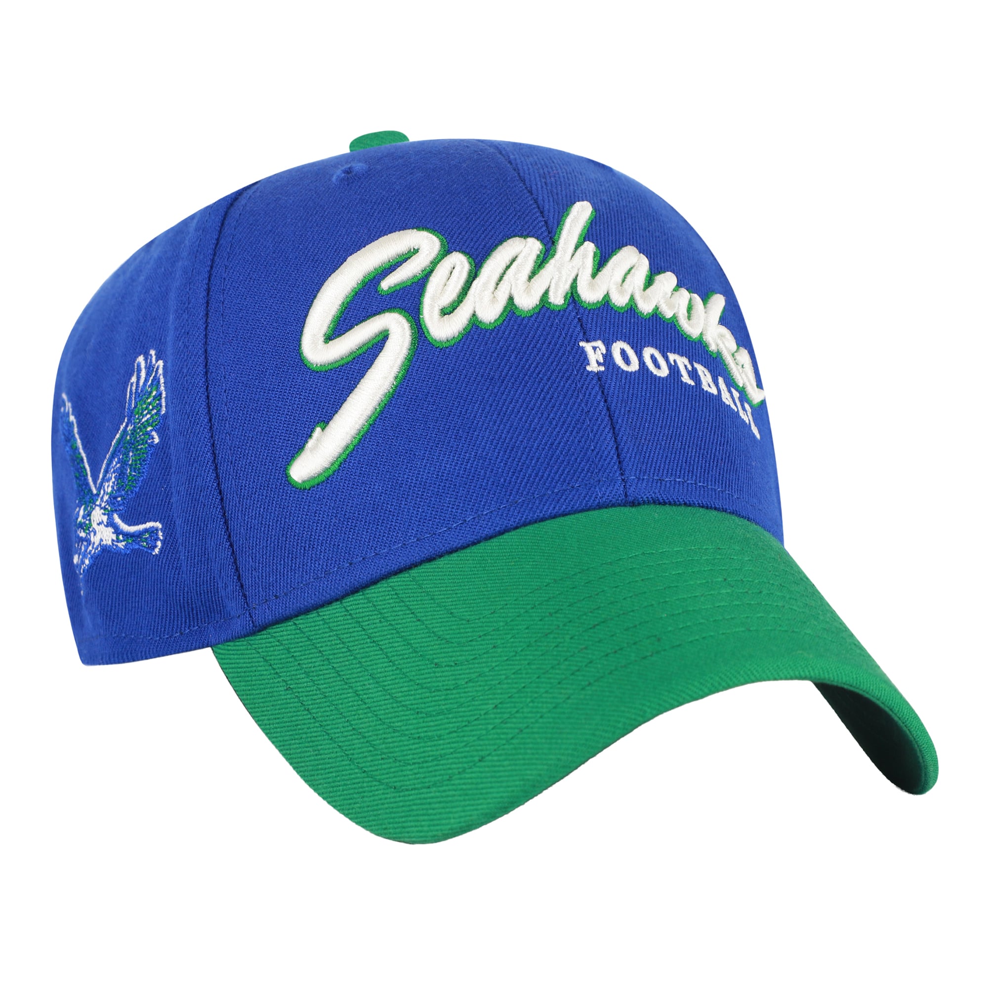 Men's '47  Royal Seattle Seahawks Throwback MVP Adjustable Hat