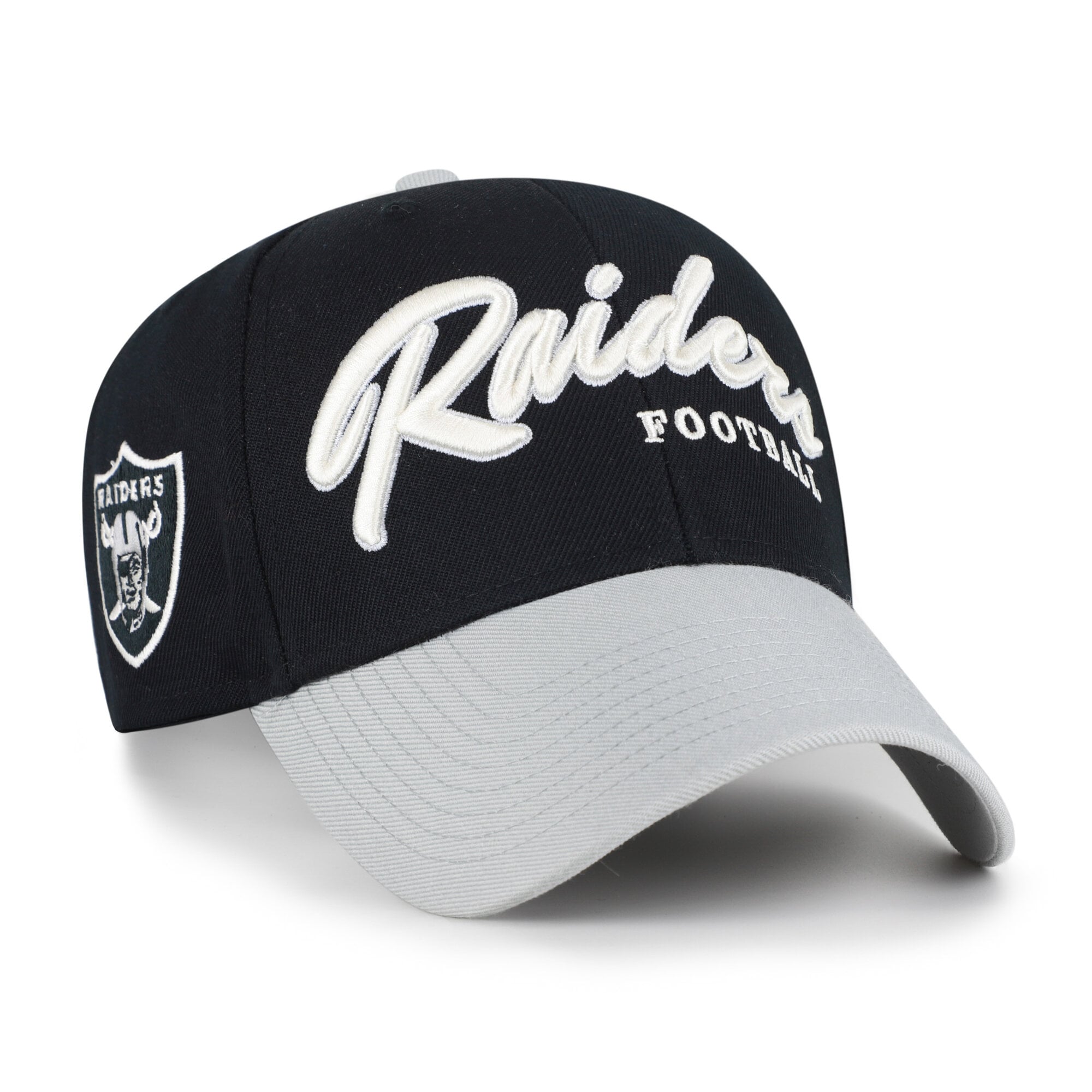 Men's '47  Black Las Vegas Raiders Throwback MVP Adjustable Hat
