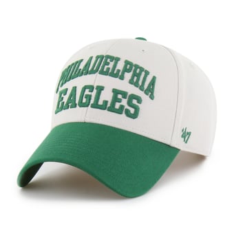 Men's '47 Bone Philadelphia Eagles Throwback Broke Line MVP Adjustable Hat