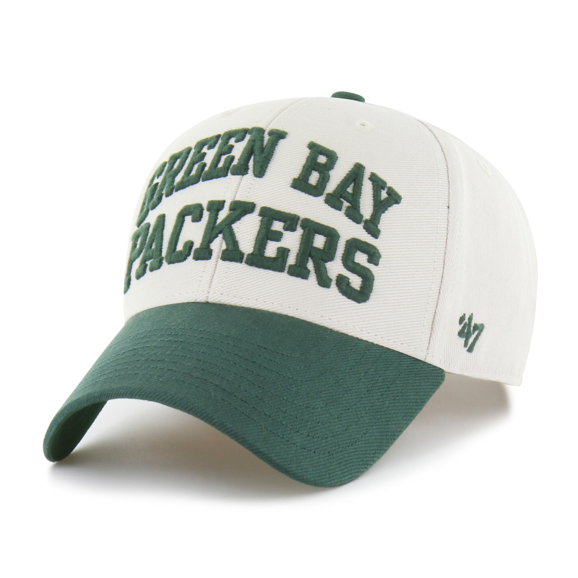 Men's '47 Bone Green Bay Packers Broke Line MVP Adjustable Hat