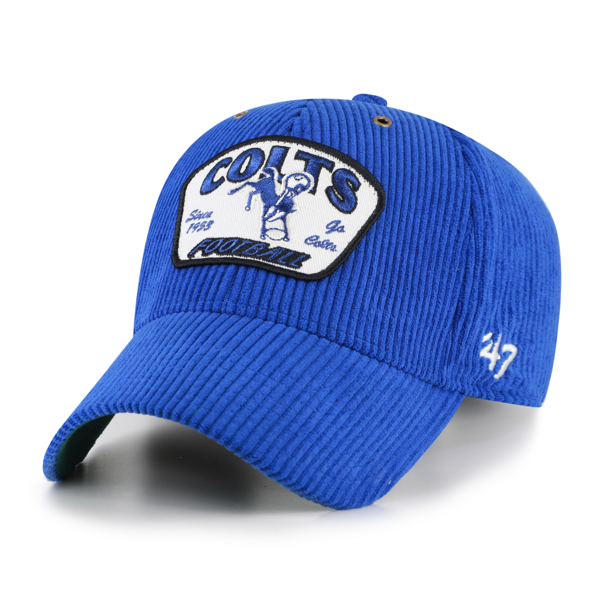 Men's '47 Royal Indianapolis Colts Throwback Accordia Corduroy MVP Adjustable Hat
