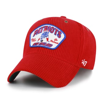 Men's '47 Red New England Patriots Throwback Accordia Corduroy MVP Adjustable Hat