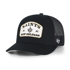 Men's '47 Black New Orleans Saints  Roadway Adjustable Trucker Hat