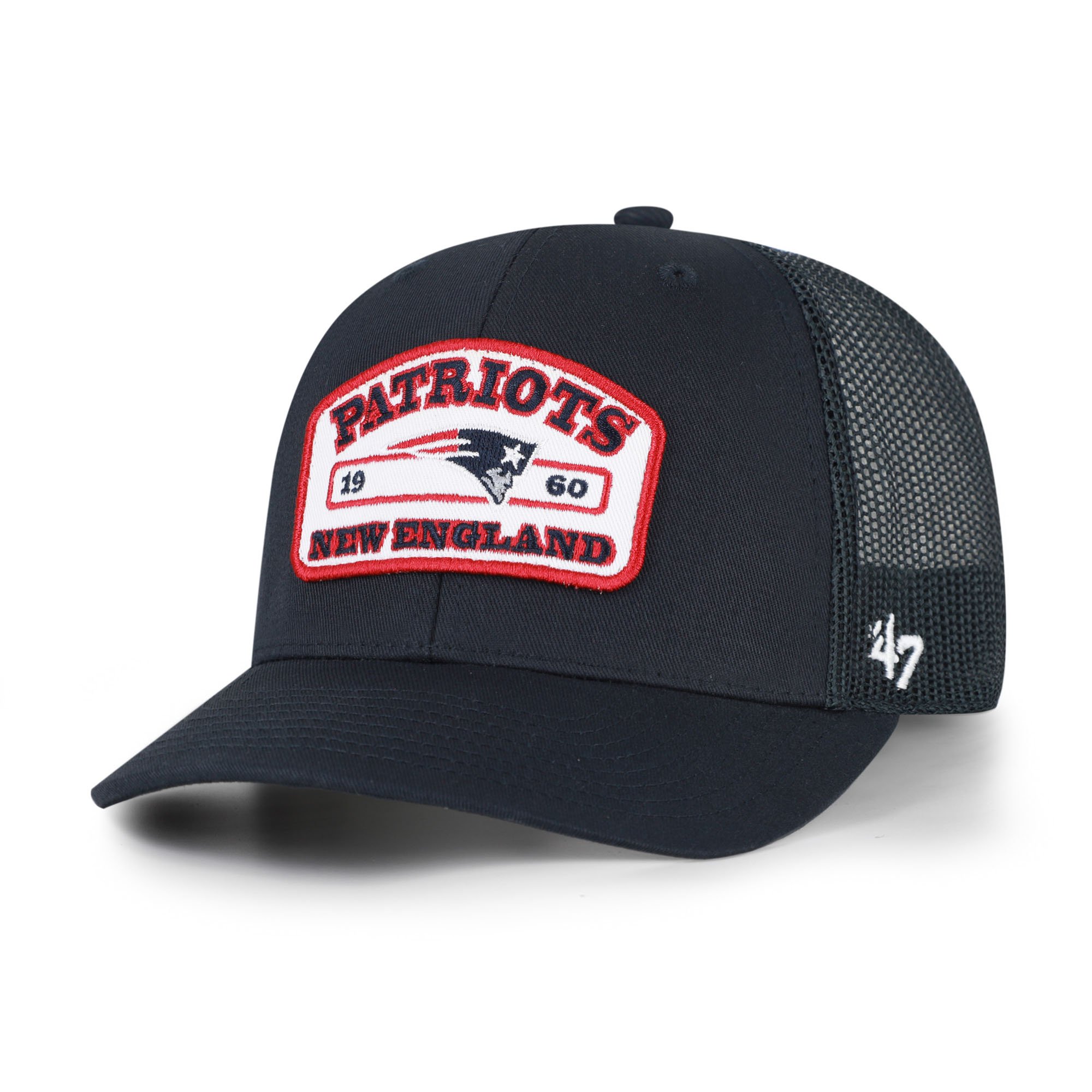 Men’s ’47 Navy New England Patriots Roadway Adjustable Trucker Hat Men’s ’47 Navy New England Patriots Roadway Adjustable Trucker Hat