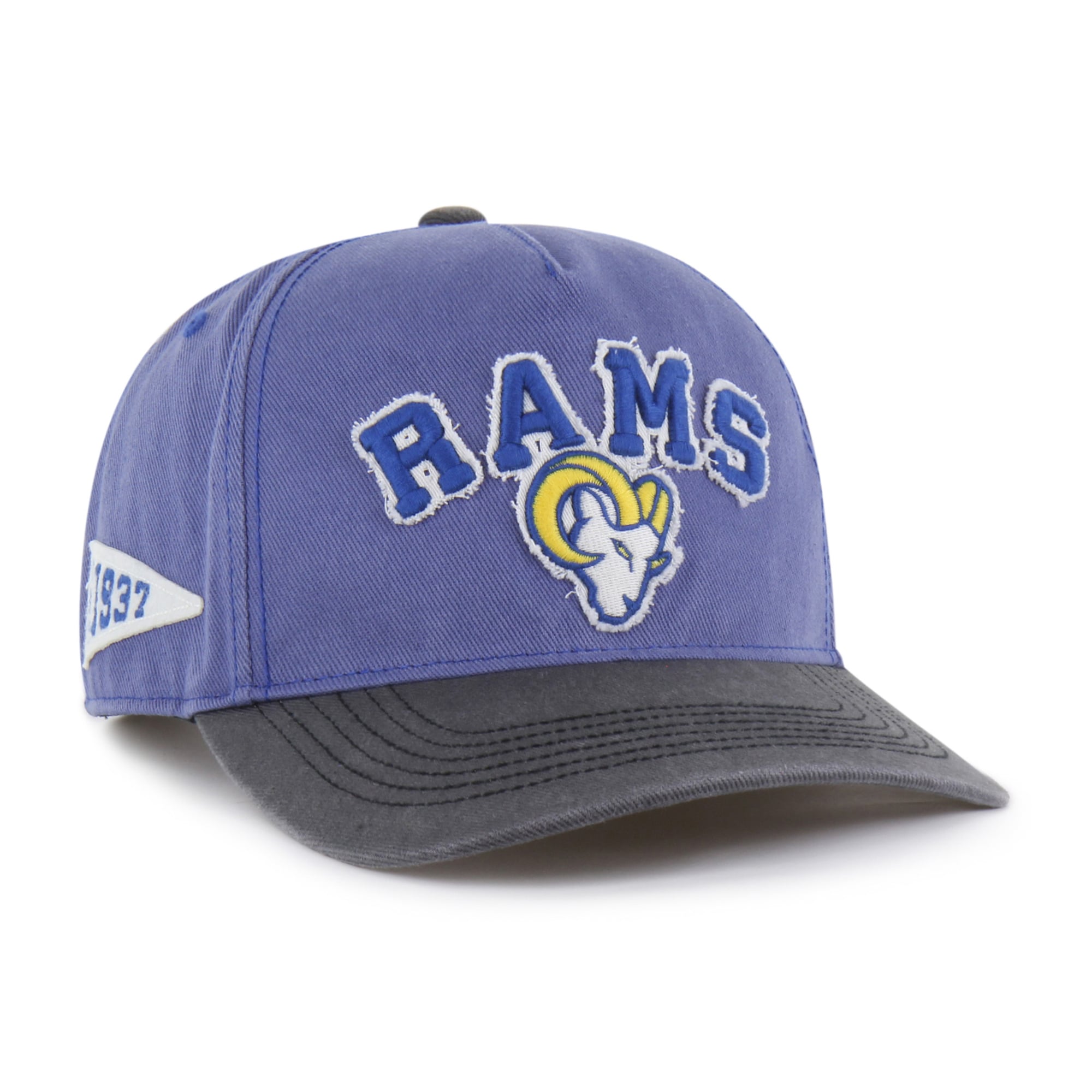 Men’s ’47 Royal Los Angeles Rams Calderwood Well Worn Hitch Adjustable Hat