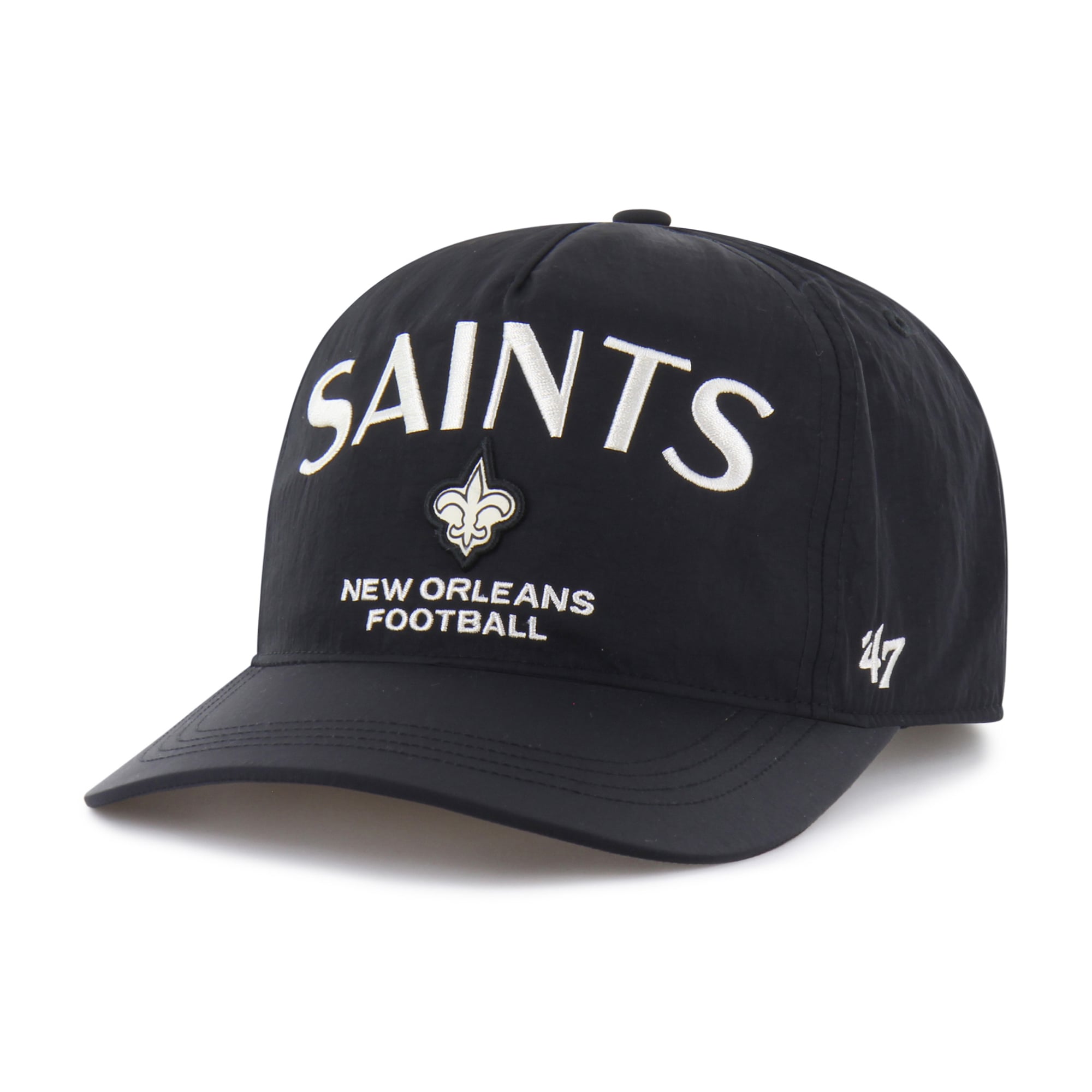Men's '47 Black New Orleans Saints Modernia Hitch Adjustable Hat