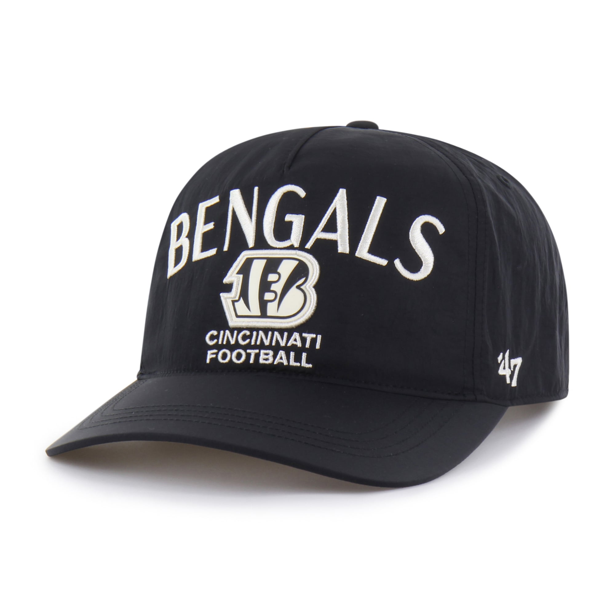 Men's '47 Black Cincinnati Bengals Modernia Hitch Adjustable Hat