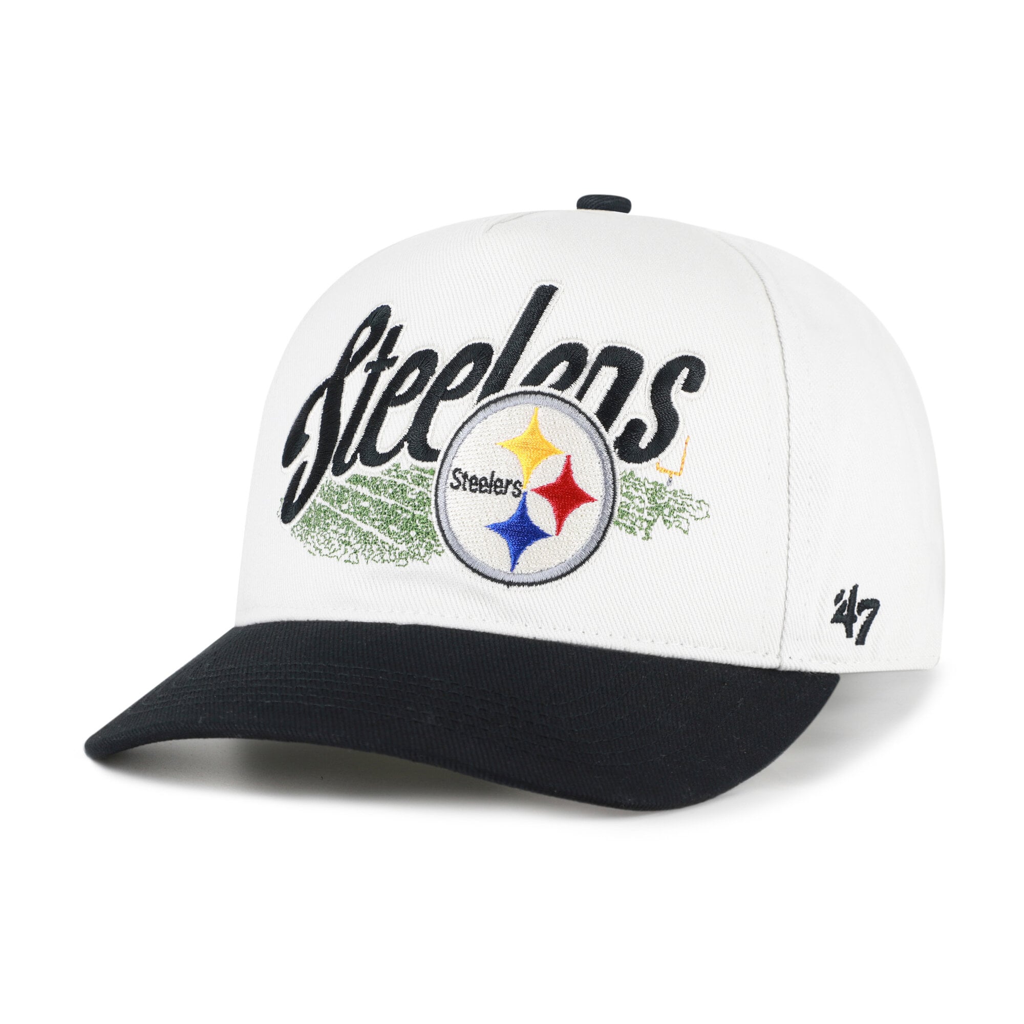 Men's '47 Cream Pittsburgh Steelers  Enfield Hitch Adjustable Hat