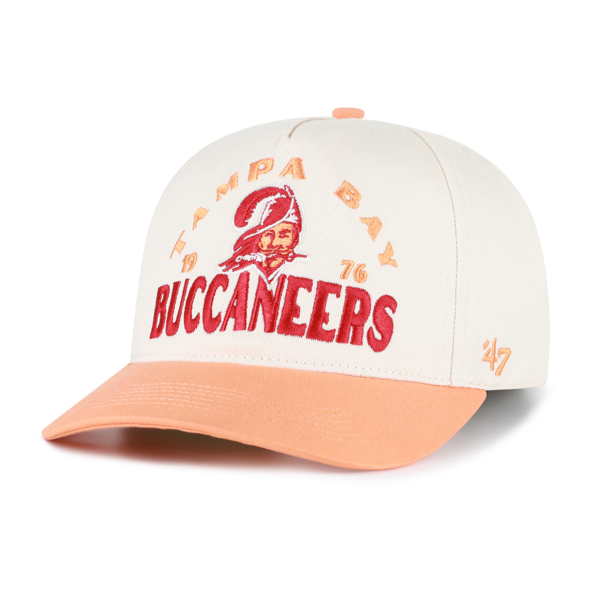 47 Brand Men's Natural Tampa Bay Buccaneers Throwback Arcitext Hitch Adjustable Hat - Natural