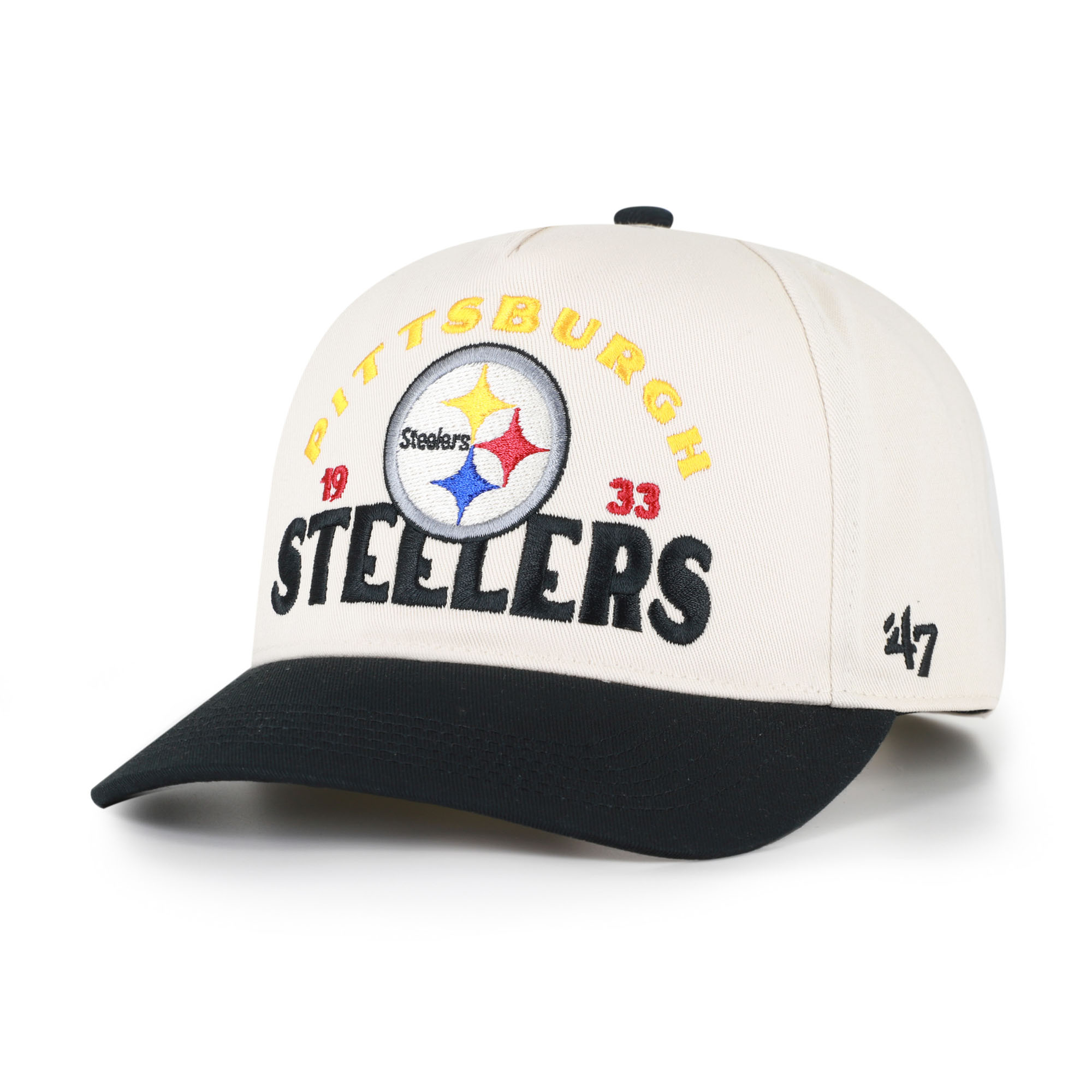 Men's '47 Natural Pittsburgh Steelers  Arcitext Hitch Adjustable Hat