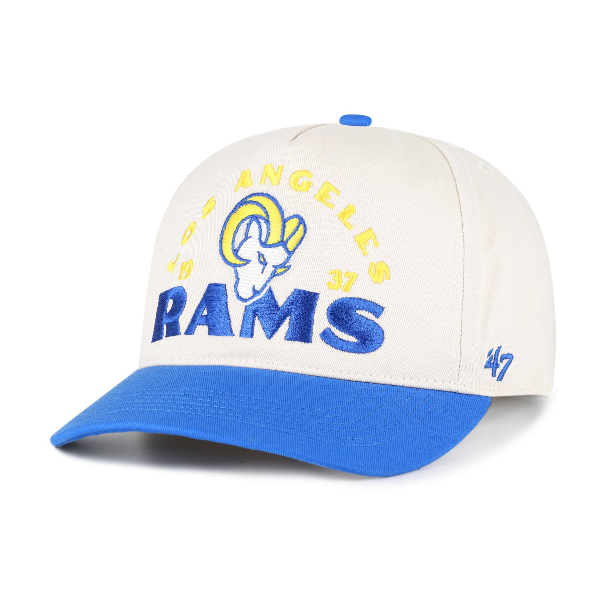 Men's '47 Natural Los Angeles Rams  Arcitext Hitch Adjustable Hat