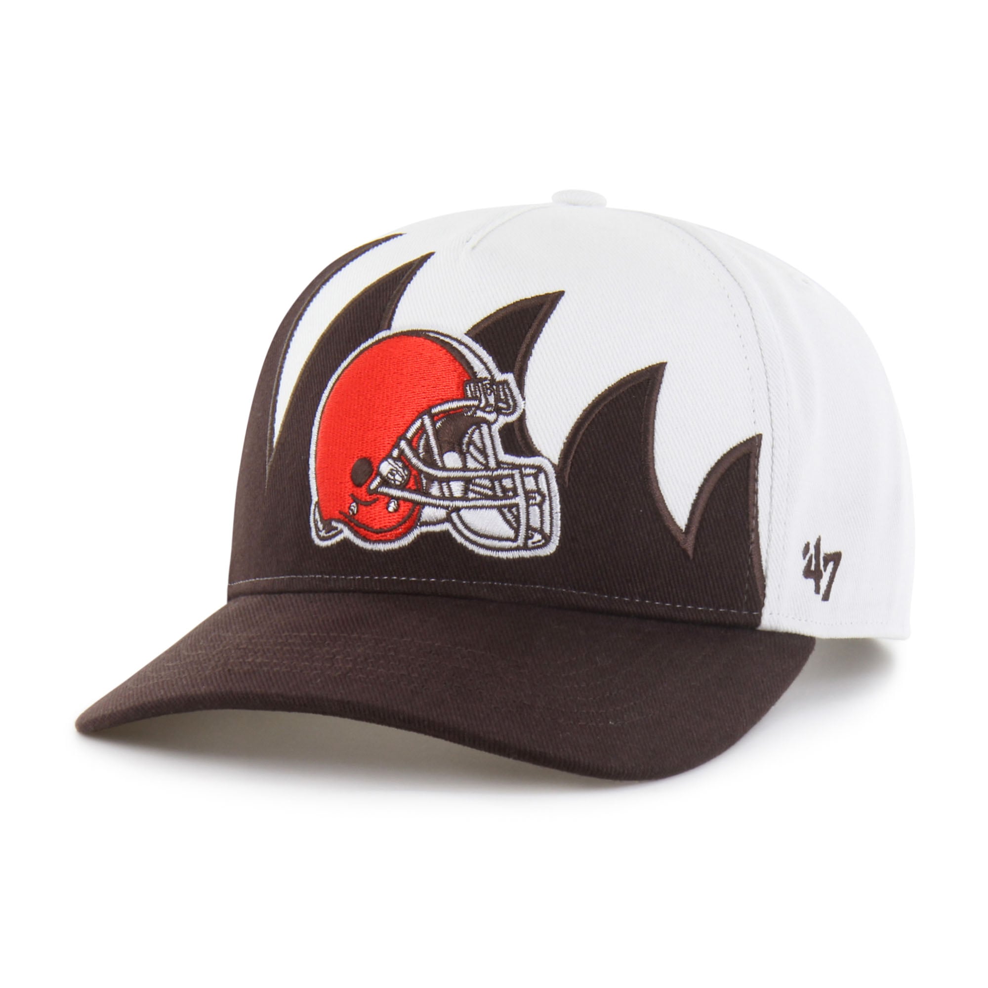 Men's '47 White Cleveland Browns Jagged Hitch Adjustable Hat