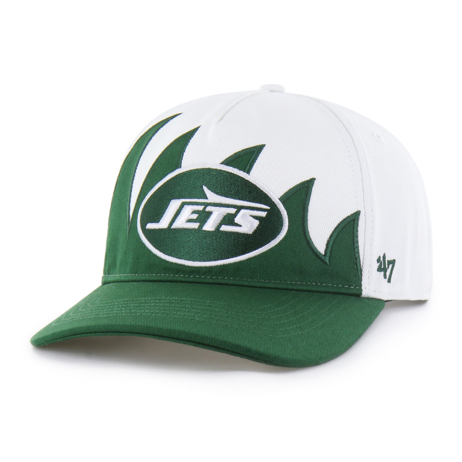 Men's '47 White New York Jets Jagged Hitch Adjustable Hat