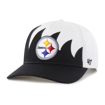 Men's '47 White Pittsburgh Steelers Jagged Hitch Adjustable Hat