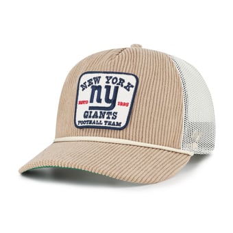 Men's '47 Khaki New York Giants Throwback Cordlandia Hitch Adjustable Hat