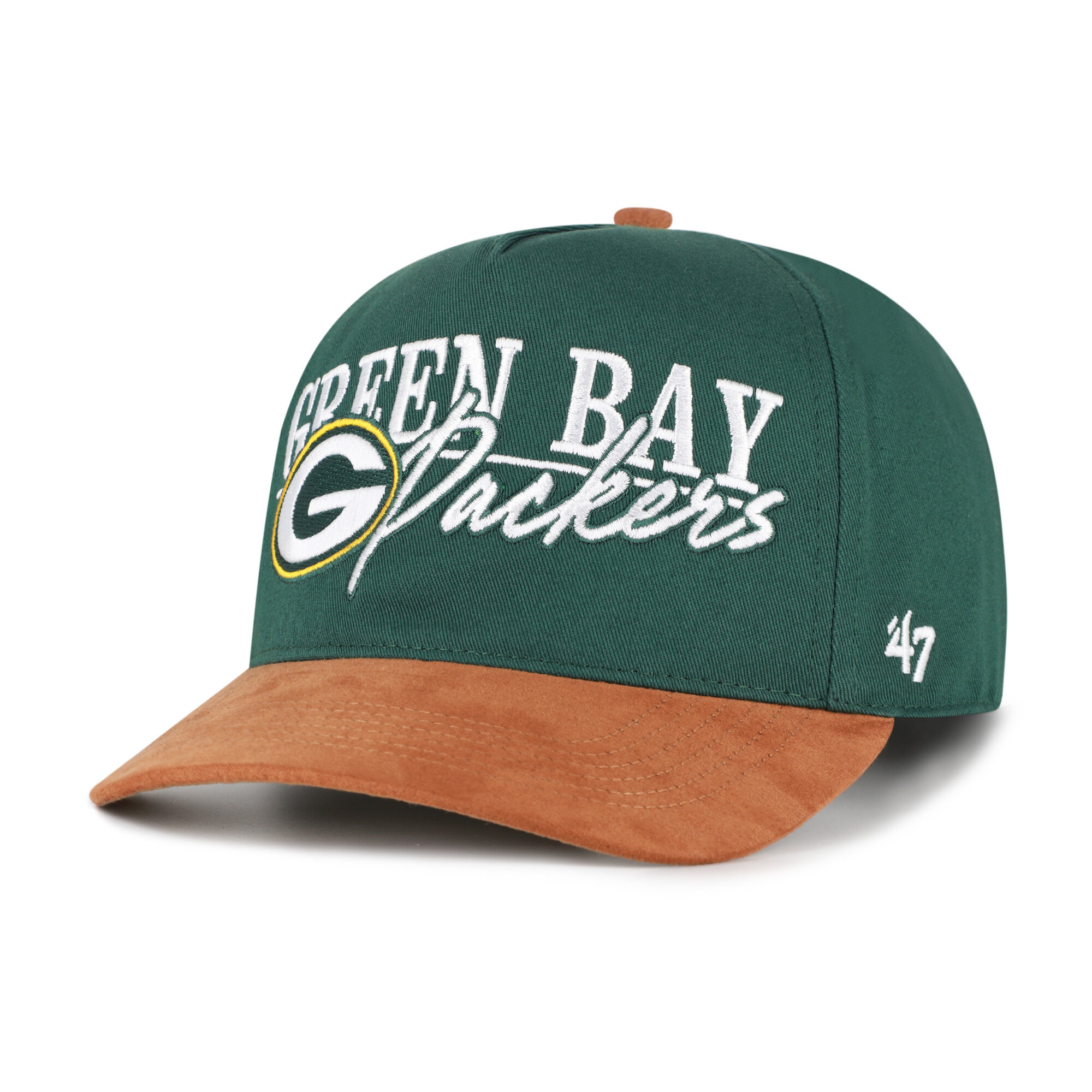 Men's '47 Green/Brown Green Bay Packers Scribe Line Hitch Adjustable Hat