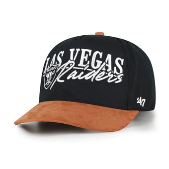 Men's '47 Black/Brown Las Vegas Raiders Scribe Line Hitch Adjustable Hat