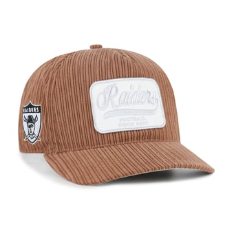Men's '47 Brown Las Vegas Raiders Throwback Corduroy Patch Hitch Adjustable Hat