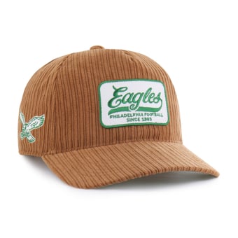 Men's '47 Brown Philadelphia Eagles Throwback Corduroy Patch Hitch Adjustable Hat