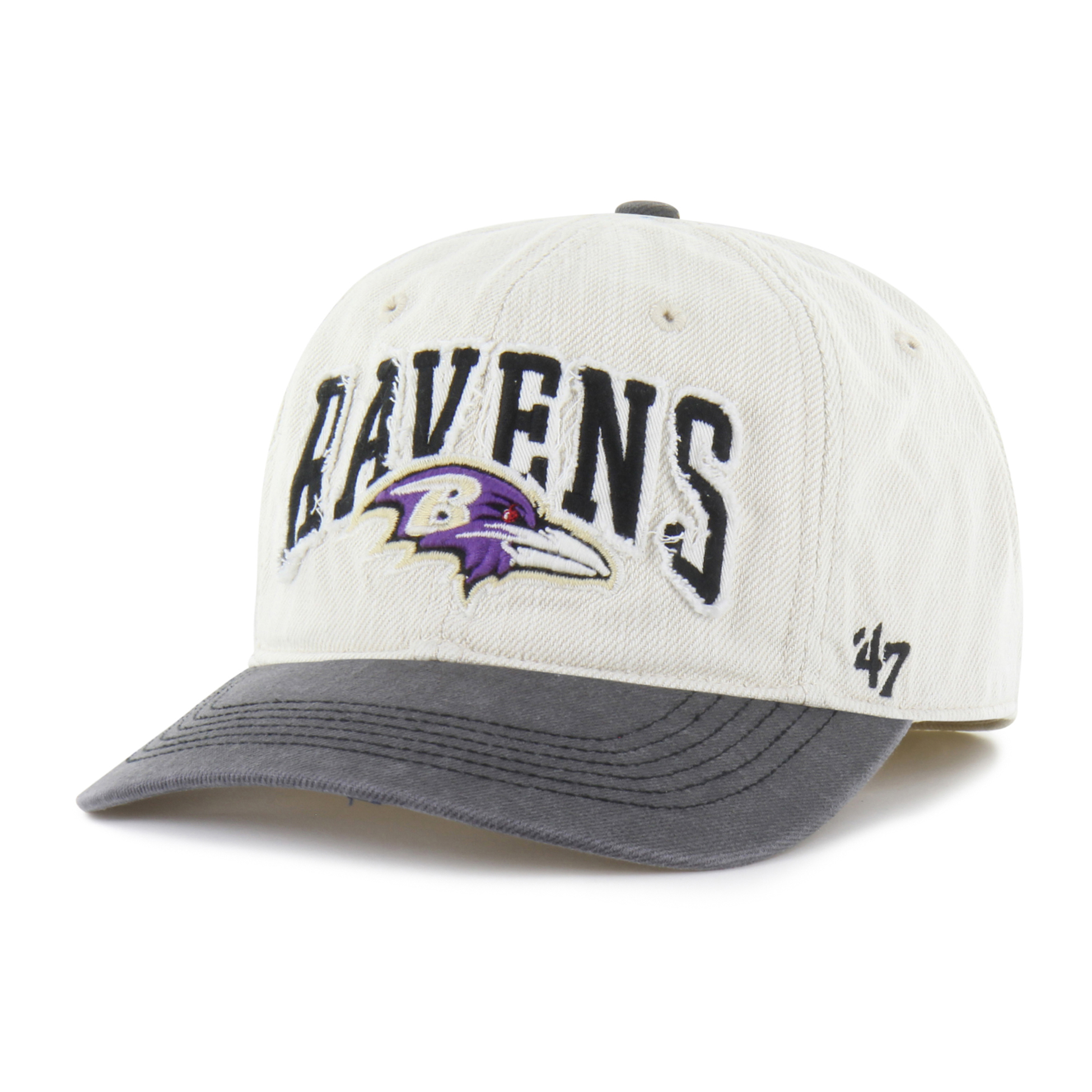 Men's '47 Natural Baltimore Ravens Groton Franchise Fitted Hat