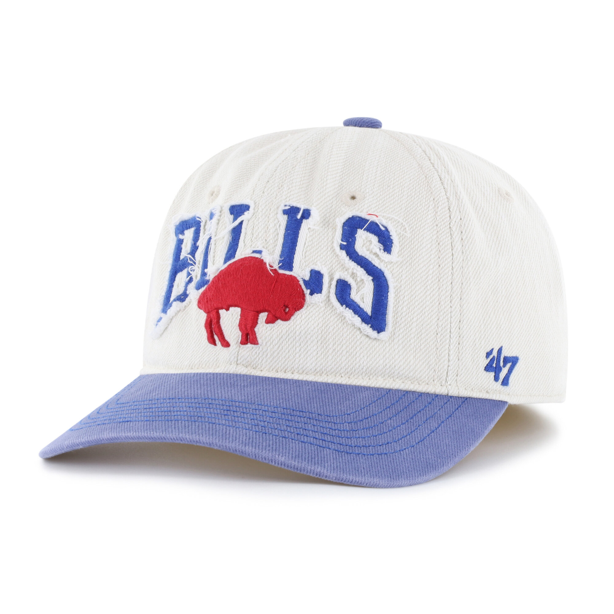 '47 Brand Men's Natural Buffalo Bills Throwback Groton Franchise Fitted Hat - Natural