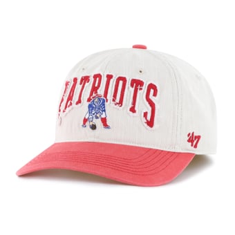 Men's '47 Natural New England Patriots Throwback Groton Franchise Fitted Hat
