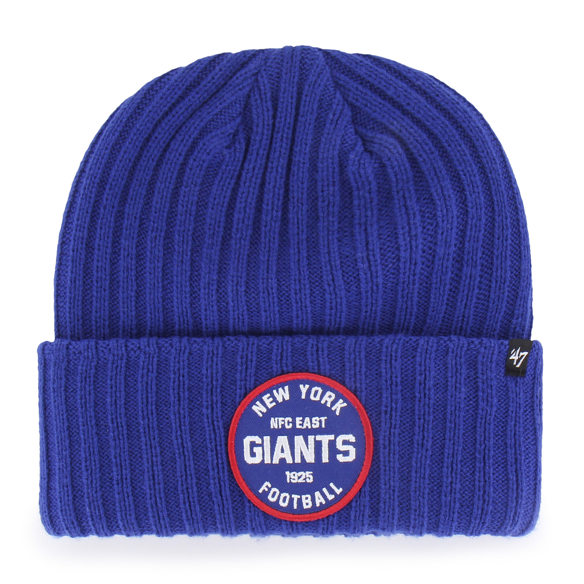 Men's '47 Royal New York Giants Ribbed Snowdrift Cuffed Knit Hat