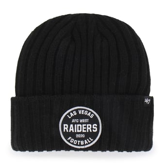 Men's '47  Black Las Vegas Raiders Ribbed Snowdrift Cuffed Knit Hat