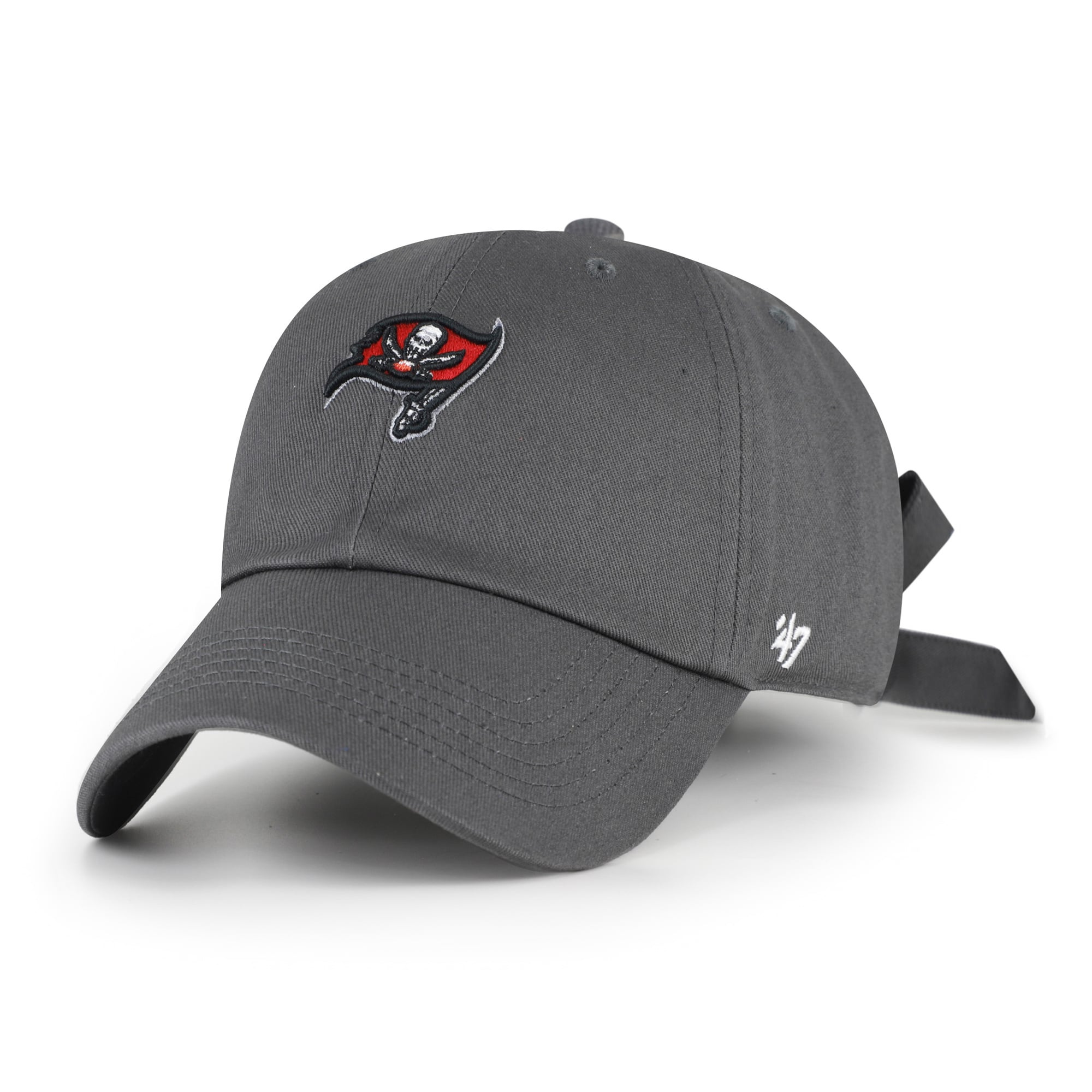 Women's '47 Graphite Tampa Bay Buccaneers  Bow Back Clean Up Adjustable Hat