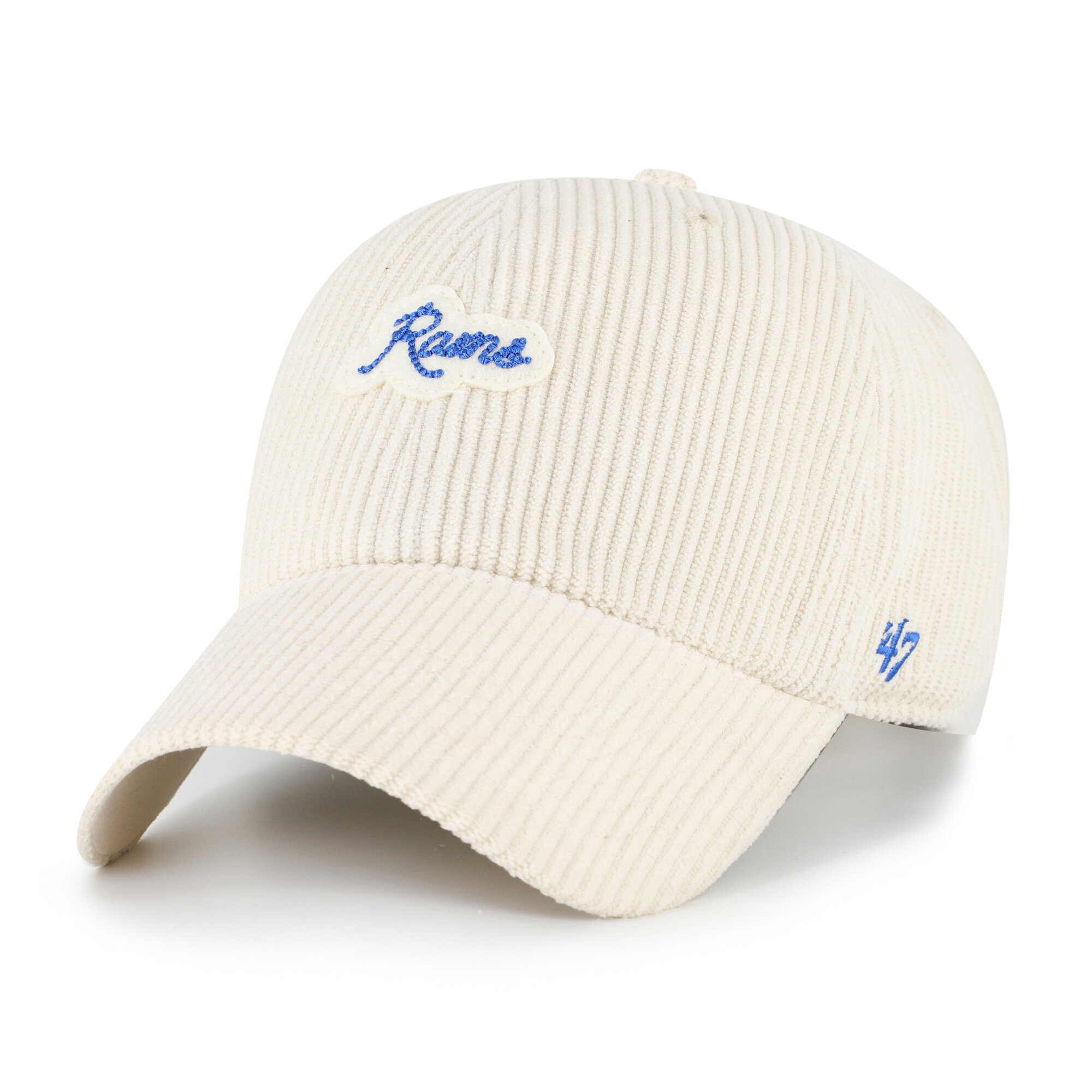 Women's '47 Natural Los Angeles Rams Rope Script Clean Up Adjustable Hat