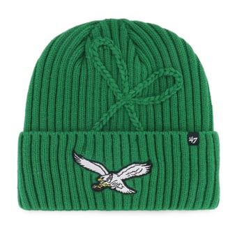 Women's '47  Kelly Green Philadelphia Eagles Bow Cuffed Knit Hat