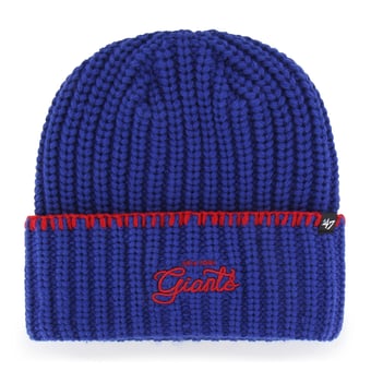 Women's '47 Royal New York Giants Blanket Stitch Cuffed Knit Hat