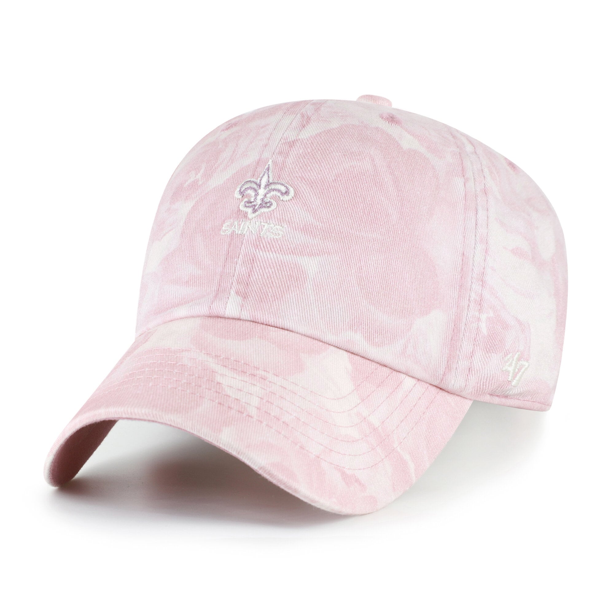 Women's '47 Pink New Orleans Saints  Gardenia Clean Up Adjustable Hat