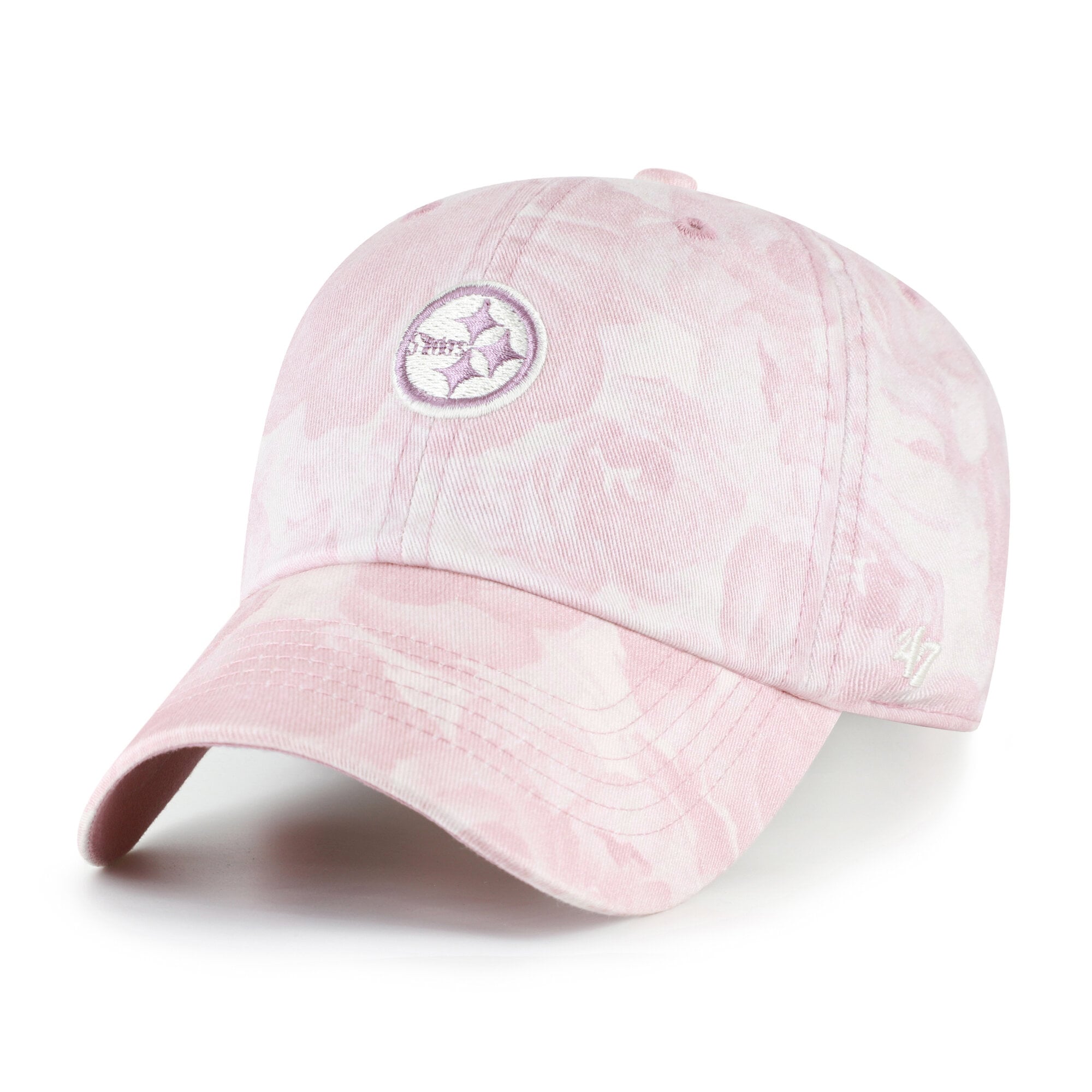 Women's '47 Pink Pittsburgh Steelers  Gardenia Clean Up Adjustable Hat