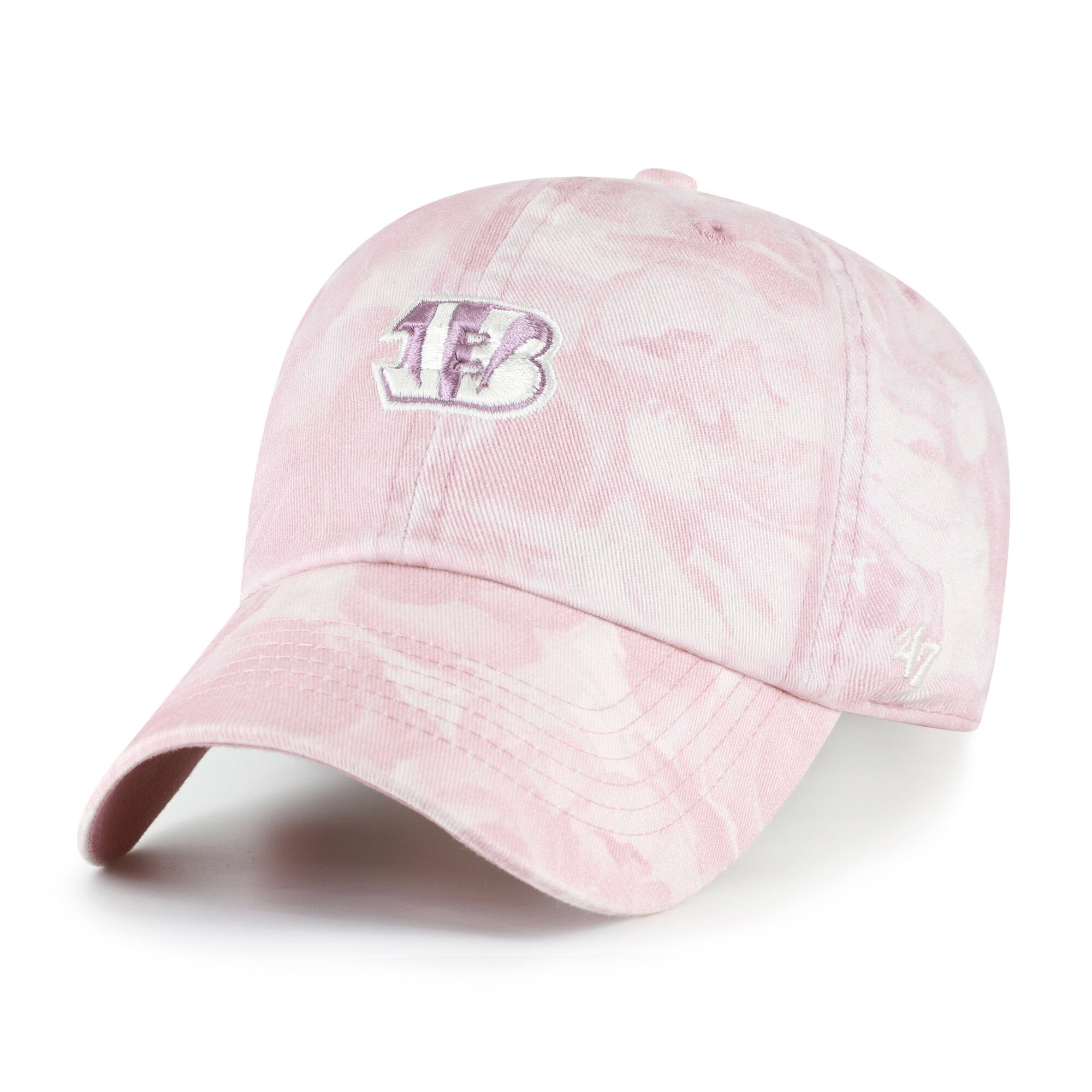 Women's '47 Pink Cincinnati Bengals  Gardenia Clean Up Adjustable Hat