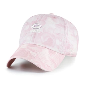 Women's '47 Pink Green Bay Packers  Gardenia Clean Up Adjustable Hat