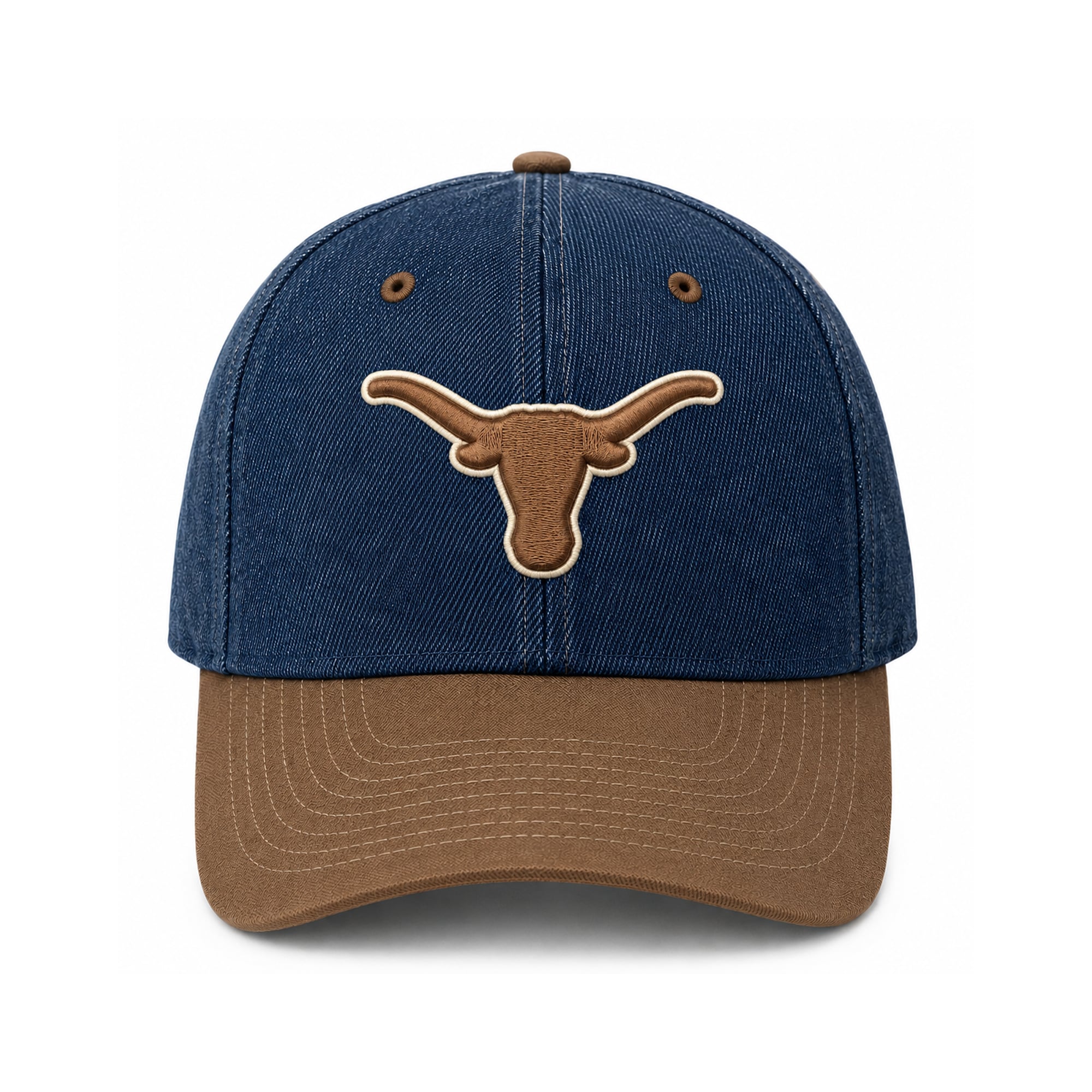 Unisex Cap X x Wrangler Blue/Brown Texas Longhorns Denim Adjustable Hat