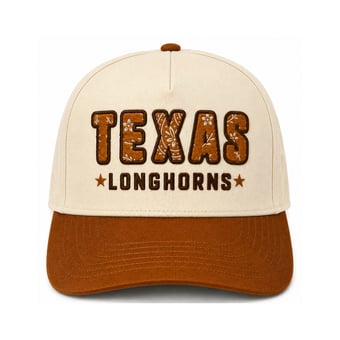 Unisex Cap X x Wrangler Cream/Texas Orange Texas Longhorns Paisley Adjustable Hat