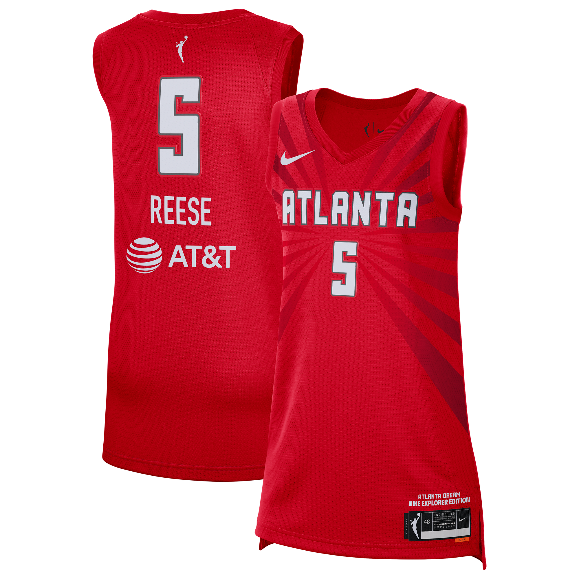 Unisex Nike Angel Reese Red Atlanta Dream Victory Jersey - Explorer Edition