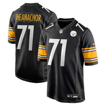 Men's Nike Black Pittsburgh Steelers Max Iheanachor Team Game Jersey