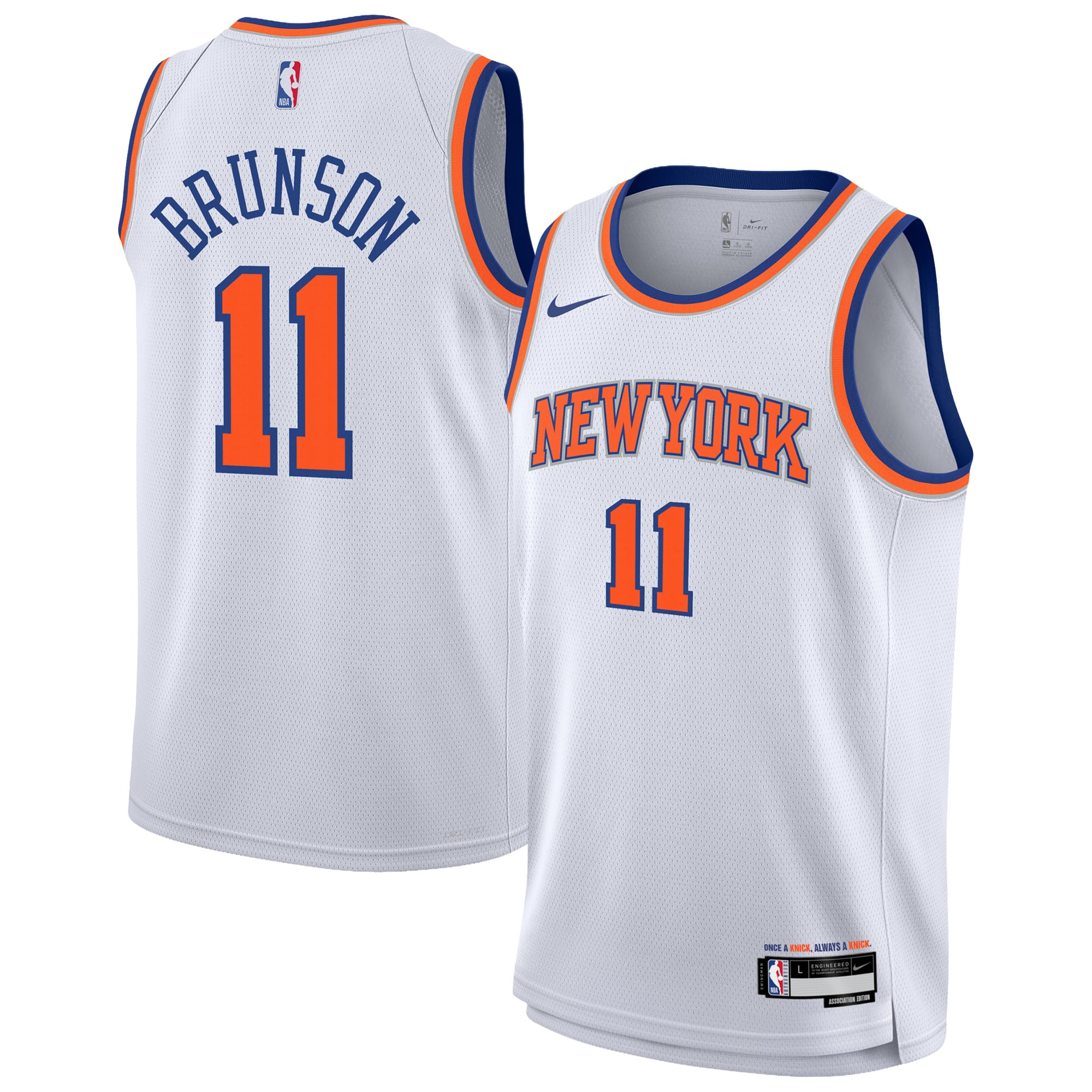 New York Knicks Nike Association Swingman Jersey - Jalen Brunson - Jugend