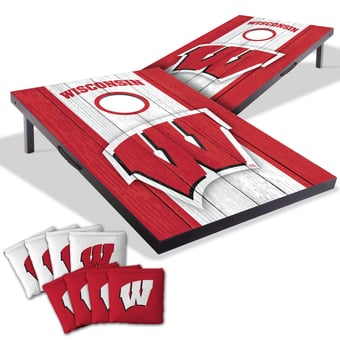 IDNA Wisconsin Badgers 2' x 3' Cornhole Game with Bags