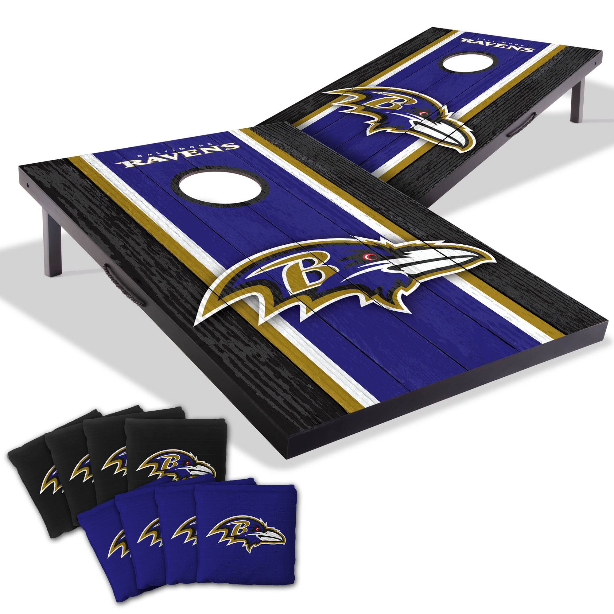 Fanpoint Baltimore Ravens 2' x 3' Cornhole Game with Bags