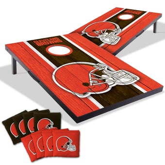 Fanpoint Cleveland Browns 2' x 3' Cornhole Game with Bags