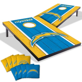 Fanpoint Los Angeles Chargers 2' x 3' Cornhole Game with Bags