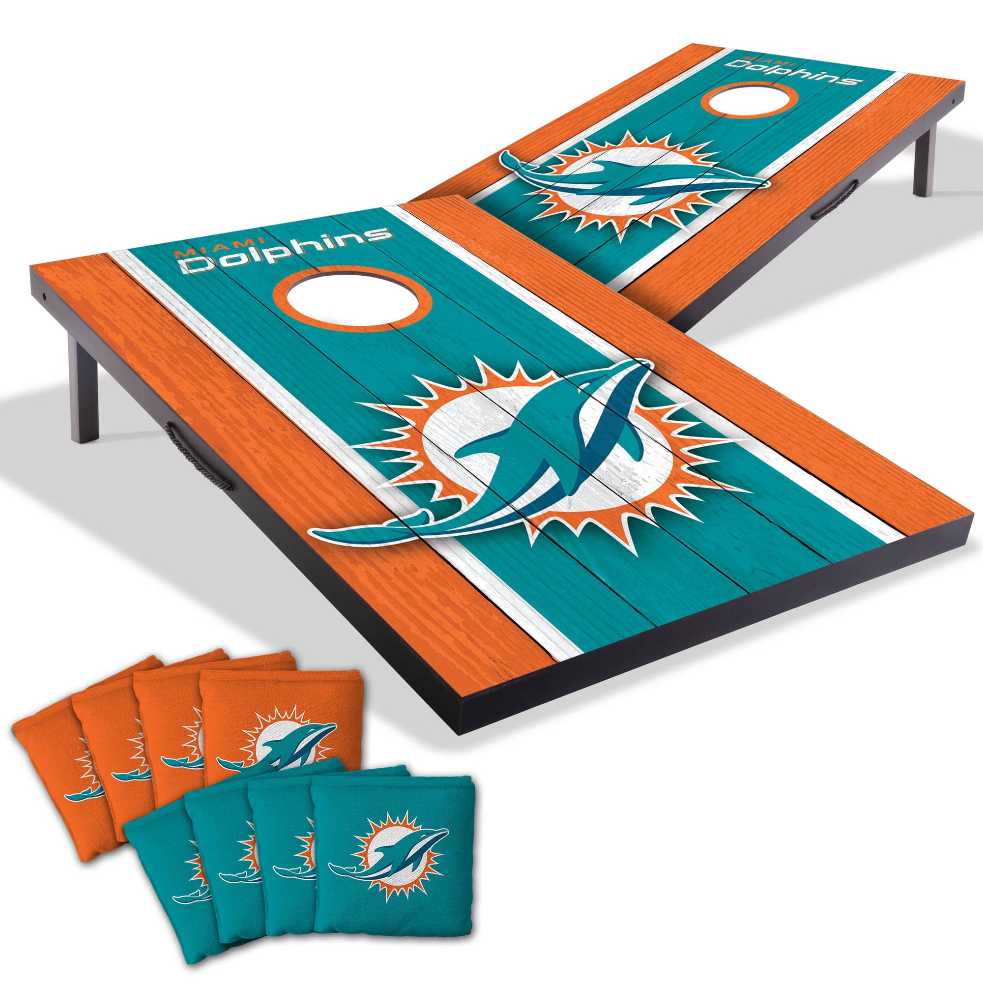 IDNA Miami Dolphins 2' x 3' Cornhole Game with Bags