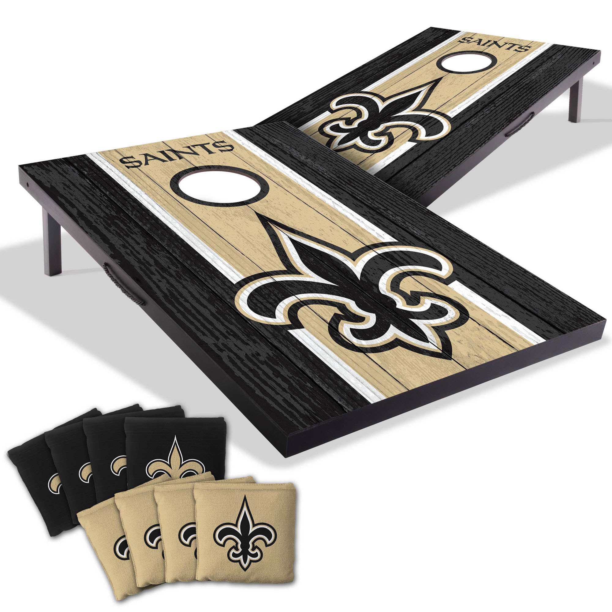 Fanpoint New Orleans Saints 2' x 3' Cornhole Game with Bags