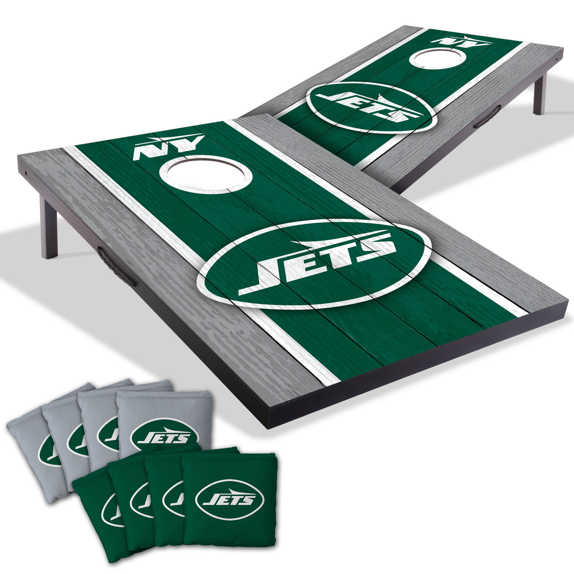 Fanpoint New York Jets 2' x 3' Cornhole Game with Bags