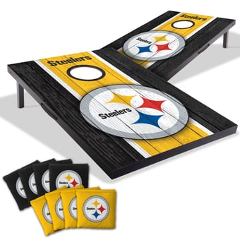 Fanpoint Pittsburgh Steelers 2' x 3' Cornhole Game with Bags